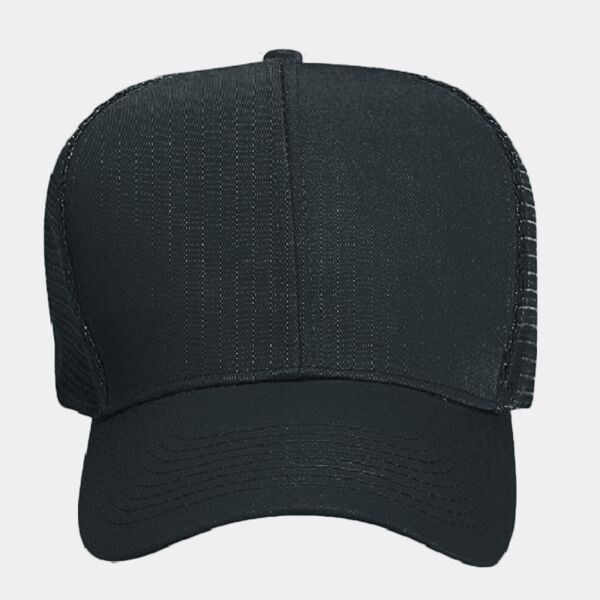 OTTO CAP® 6 Panel Mid Profile Mesh Back Trucker Hat Thumbnail