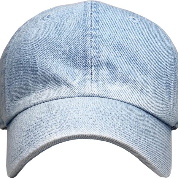 KB Premium Blank Denim Classic Baseball Cap Thumbnail