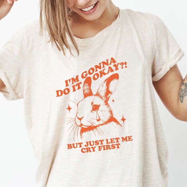 Funny Crying Rabbit T-Shirt Thumbnail