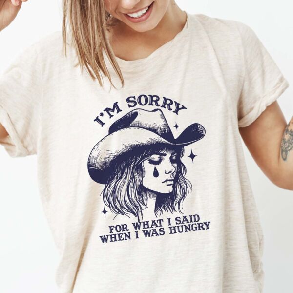 Funny Crying Cowgirl T-Shirt Thumbnail