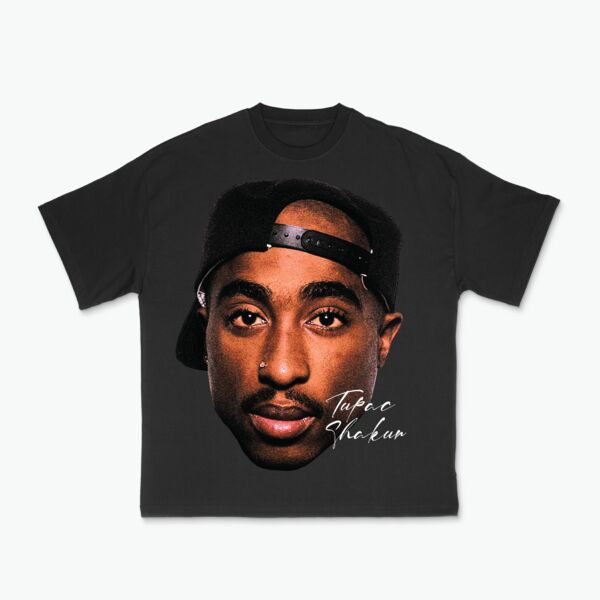 Tupac Big Head Tee Thumbnail