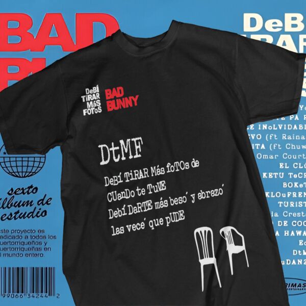 Bad Bunny Graphic Tee 10 Thumbnail