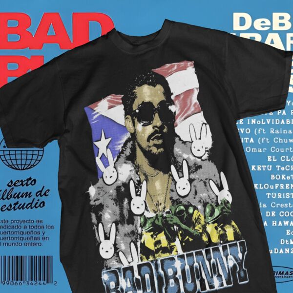 Bad Bunny Graphic Tee 13 Thumbnail
