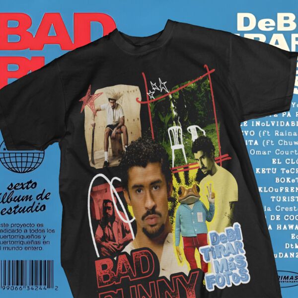 Bad Bunny Graphic Tee 15 Thumbnail