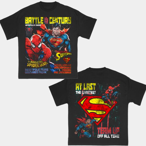 Superman & Spiderman "Battle of the Century" Tee Thumbnail