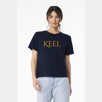 Keel Women's 6 Ounce Heavyweight Navy Tee Thumbnail