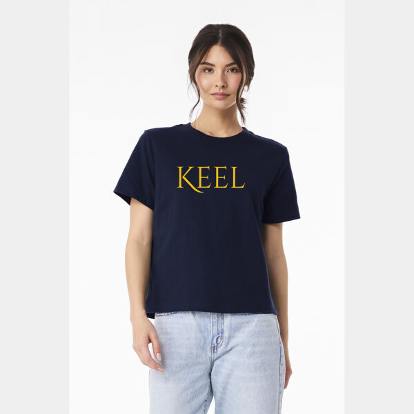 Keel Women's 6 Ounce Heavyweight Navy Tee Thumbnail