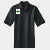 Heavyweight Cotton Pique Polo with Pocket Thumbnail