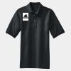 Heavyweight Cotton Pique Polo with Pocket Thumbnail