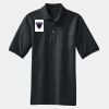 Heavyweight Cotton Pique Polo with Pocket Thumbnail
