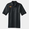 Heavyweight Cotton Pique Polo with Pocket Thumbnail
