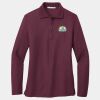 Ladies Silk Touch Long Sleeve Polo Thumbnail