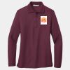 Ladies Silk Touch Long Sleeve Polo Thumbnail