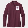 Ladies Silk Touch Long Sleeve Polo Thumbnail