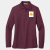 Ladies Silk Touch Long Sleeve Polo Thumbnail