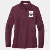 Ladies Silk Touch Long Sleeve Polo Thumbnail