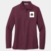 Ladies Silk Touch Long Sleeve Polo Thumbnail