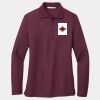 Ladies Silk Touch Long Sleeve Polo Thumbnail