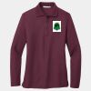Ladies Silk Touch Long Sleeve Polo Thumbnail