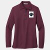 Ladies Silk Touch Long Sleeve Polo Thumbnail