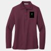 Ladies Silk Touch Long Sleeve Polo Thumbnail