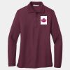 Ladies Silk Touch Long Sleeve Polo Thumbnail