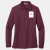 Ladies Silk Touch Long Sleeve Polo Thumbnail