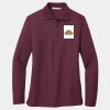 Ladies Silk Touch Long Sleeve Polo Thumbnail