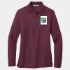 Ladies Silk Touch Long Sleeve Polo Thumbnail