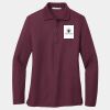Ladies Silk Touch Long Sleeve Polo Thumbnail