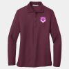 Ladies Silk Touch Long Sleeve Polo Thumbnail