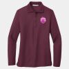 Ladies Silk Touch Long Sleeve Polo Thumbnail