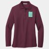 Ladies Silk Touch Long Sleeve Polo Thumbnail